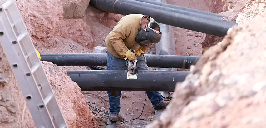 Cast Iron Sewer Pipe Replacement in Mastic